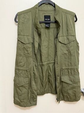 Me Jane Olive Green Utility Vest